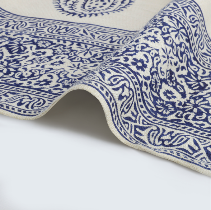 Blue & White Table Cover