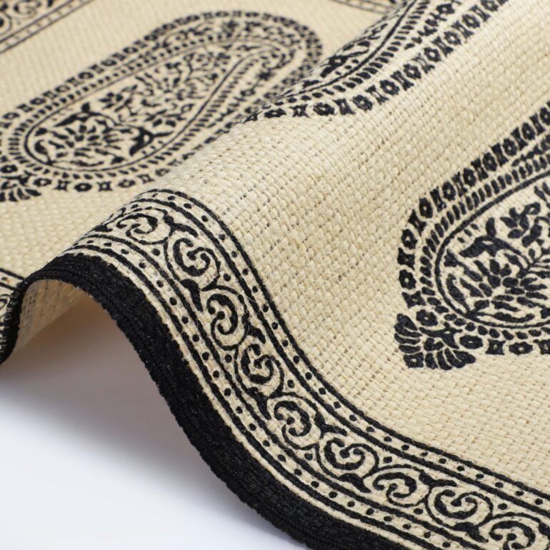 Off white & Black Place Mat